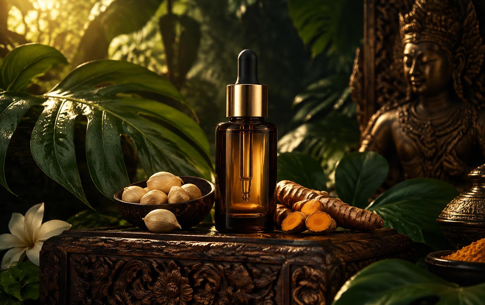 Nusa Sari elixir among candlenuts and turmeric